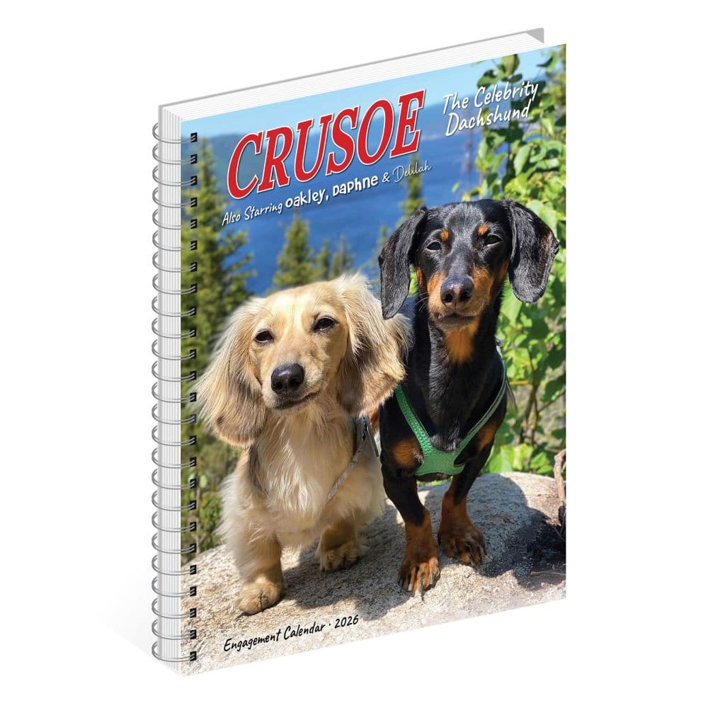Crusoe The Celebrity Dachshund 2026 Engagement Planner Third Alternate Image