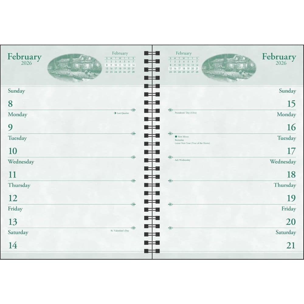 Thomas Kinkade Painter of Light with Scripture 2026 Engagement Planner Fourth Alternate Image