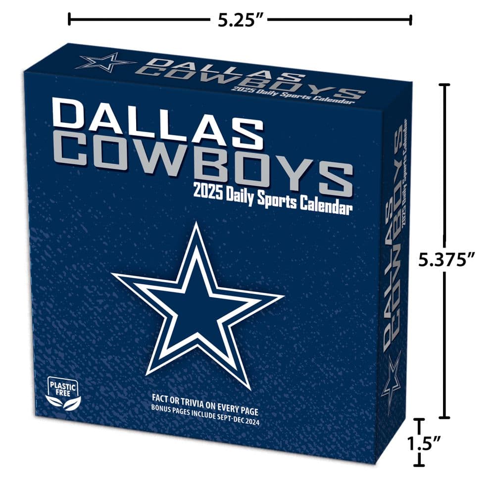 NFL Dallas Cowboys 2025 Desk Calendar Fifth Alternate Image