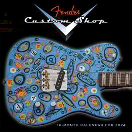 Fender Custom Shop Guitar 2024 Wall Calendar