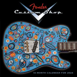 Fender Custom Shop Guitar 2024 Wall Calendar
