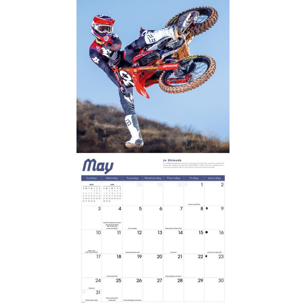 Motocross 2026 Wall Calendar FirSecond st Alternate Image