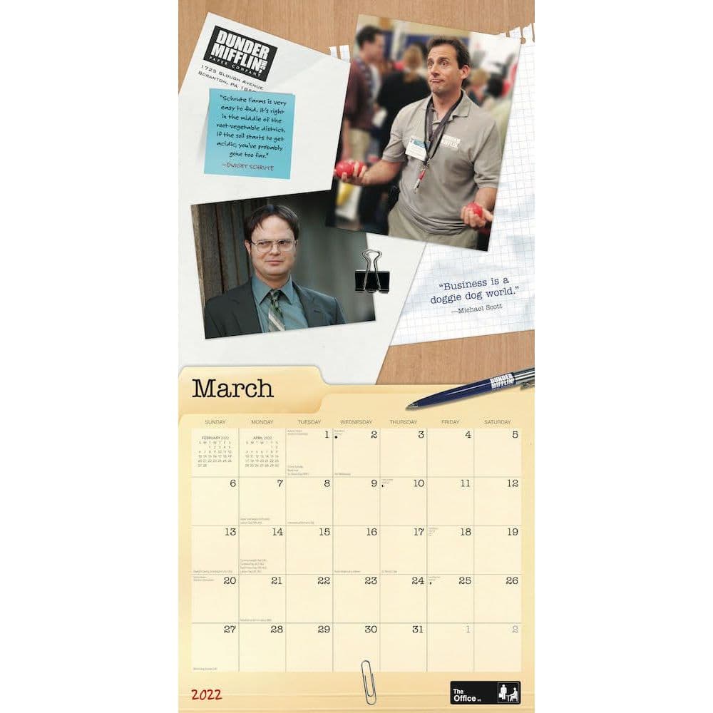 The Office Calendar 2022 The Office 2022 Wall Calendar - Calendars.com