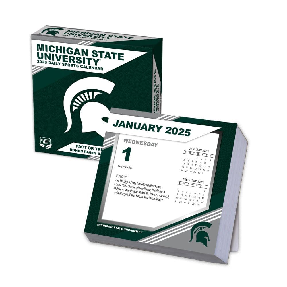 COL Michigan State Spartans 2025 Desk Calendar Main Product Image