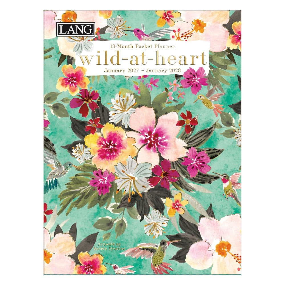 Wild At Heart 2027 Monthly Pocket Planner by Barbra Ignatiev
