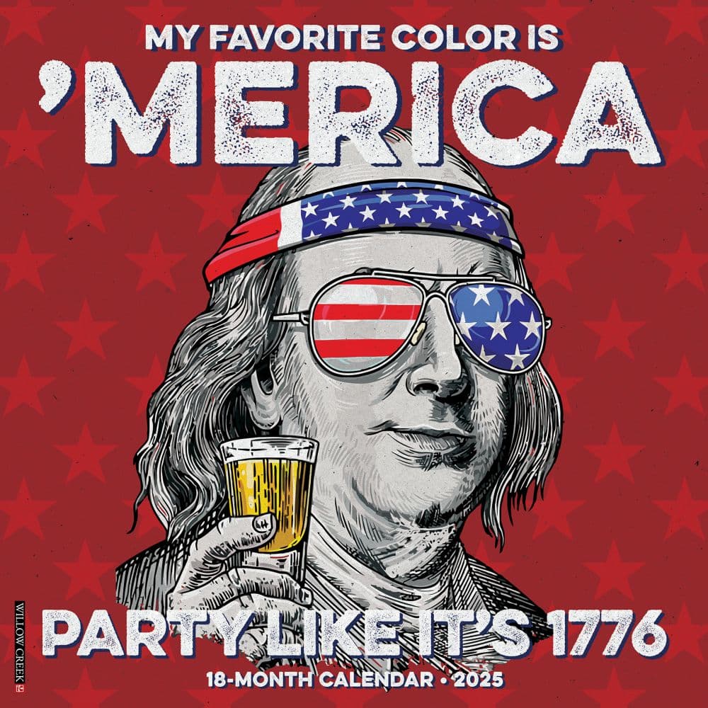 My Favorite Color Is Merica 2025 Wall Calendar Main Image