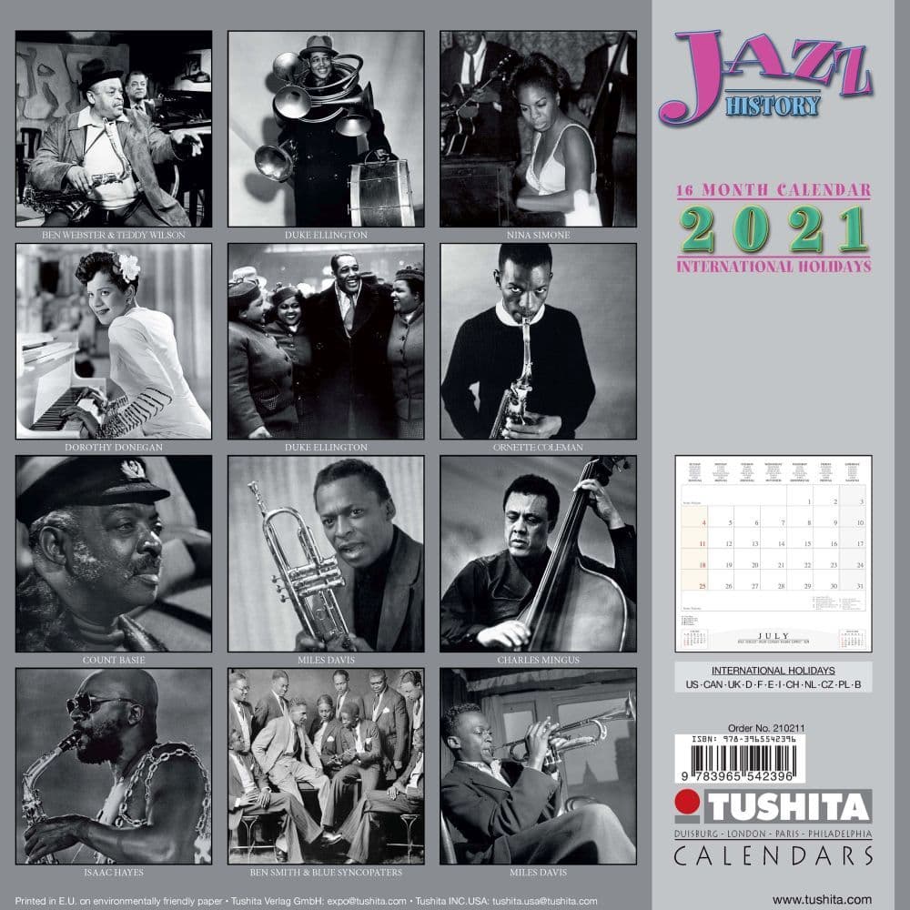 Jazz Alley Calendar 2023 Jazz 2021 Wall Calendar - Calendars.com