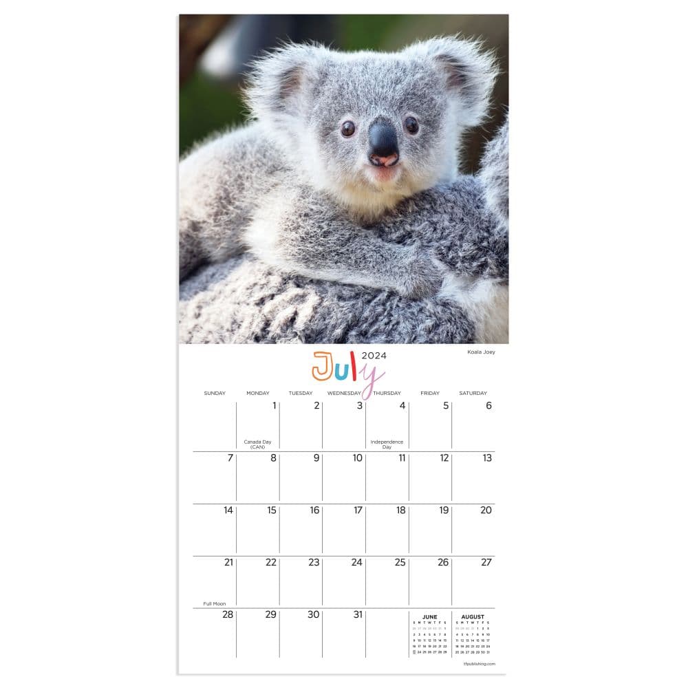 Baby Animals - Wildlife 2024 Mini Wall Calendar Second Alternate Image width=&quot;1000&quot; height=&quot;1000&quot;