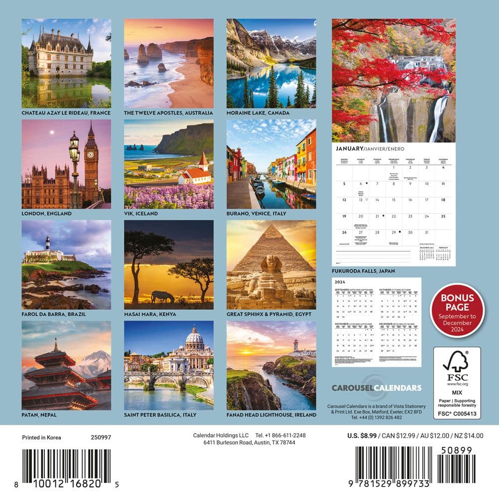 Passport to the World 2025 Mini Wall Calendar First Alternate Image width=&quot;1000&quot; height=&quot;1000&quot;