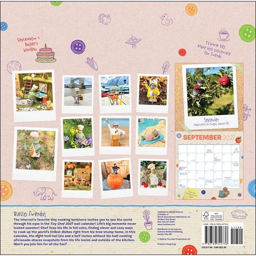 Tiny Chef 2027 Wall Calendar First Alternate Image