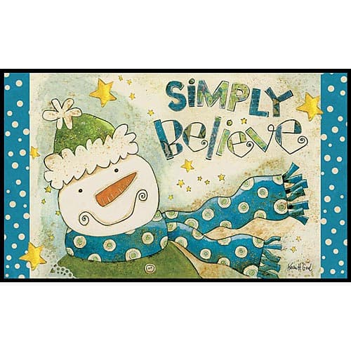 Simply Believe Doormat by Karen Hillard Good