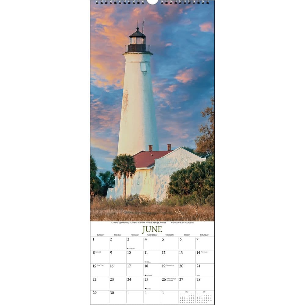 Lighthouses 2025 Poster Wall Calendar Third Alternate Image width="1000" height="1000"