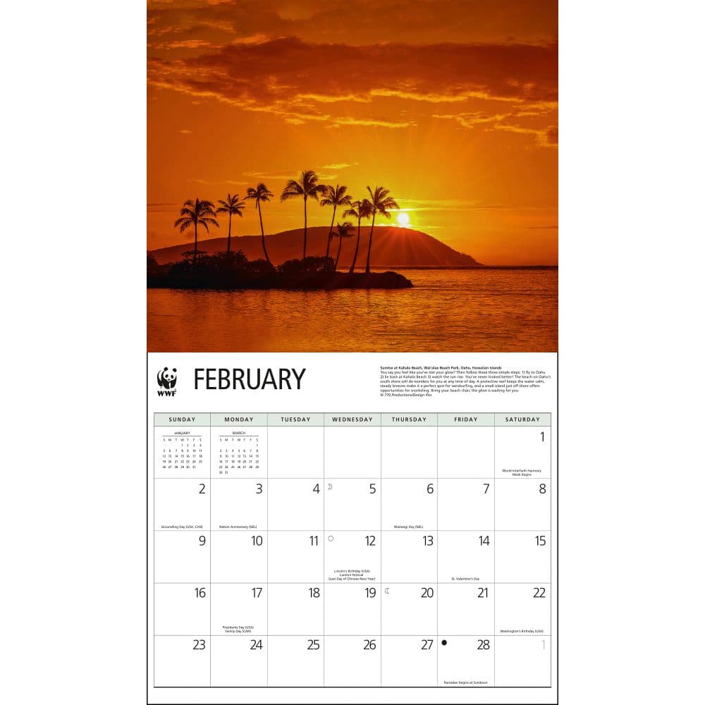 Islands WWF 2025 Wall Calendar Second Alternate Image width=&quot;1000&quot; height=&quot;1000&quot;