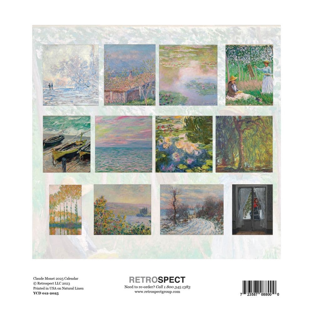 Monet 2025 Easel Desk Calendar First Alternate Image width="1000" height="1000"