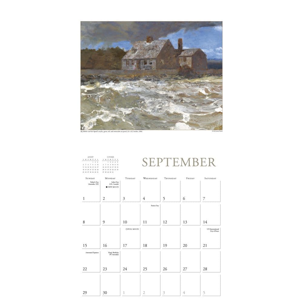 Art Of Jamie Wyeth 2025 Wall Calendar