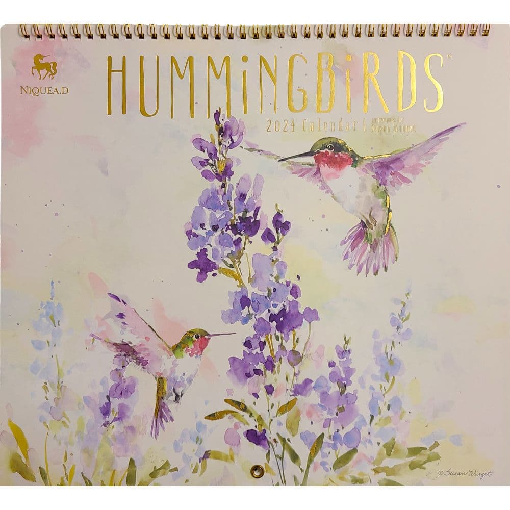 Hummingbirds Spiral 2024 Wall Calendar Main Product Image width=&quot;1000&quot; height=&quot;1000&quot;