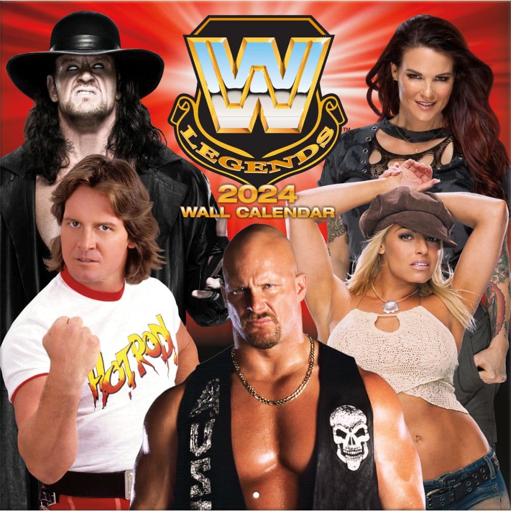 WWE Legends 2024 Wall Calendar Main Product Image width="1000" height="1000"