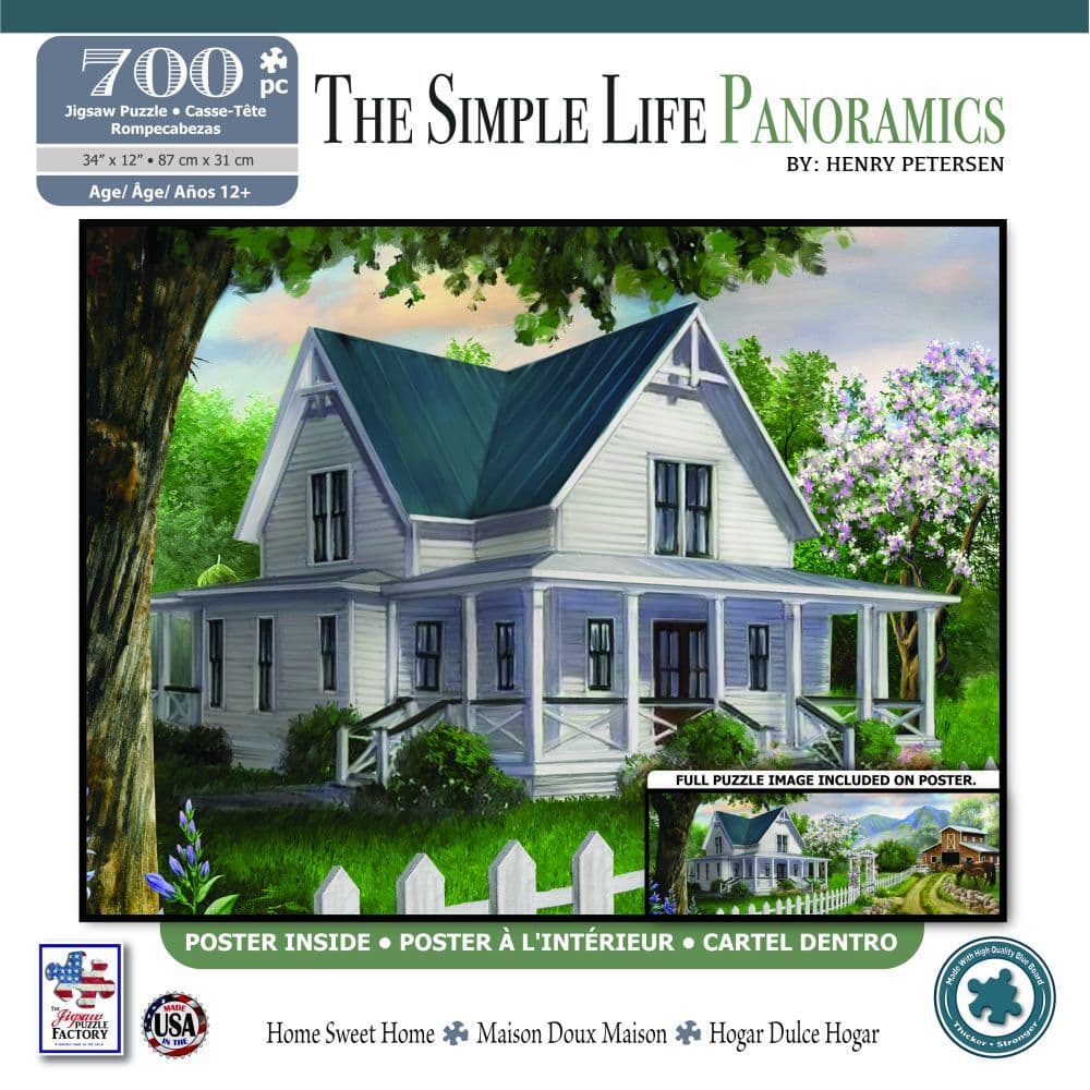 Panoramic Home Sweet Home 700 pc puzzle