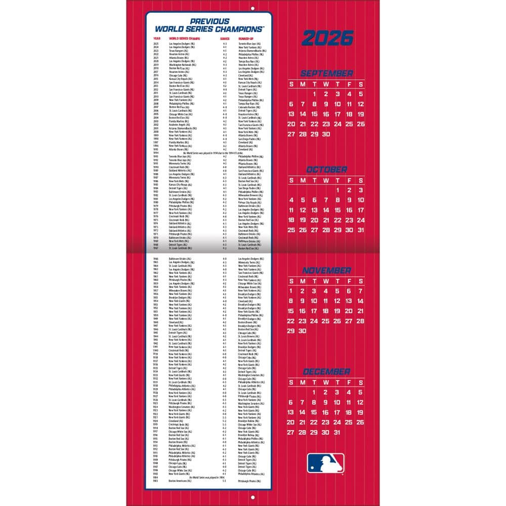 MLB Philadelphia Phillies 2027 Wall Calendar Second Alternate Image