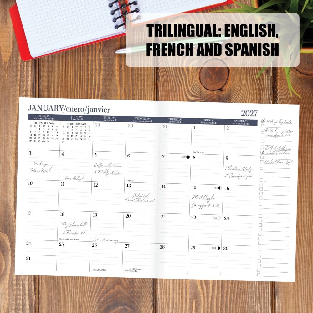 Charcoal Booklet 2027 Monthly Planner Third Alternate Image