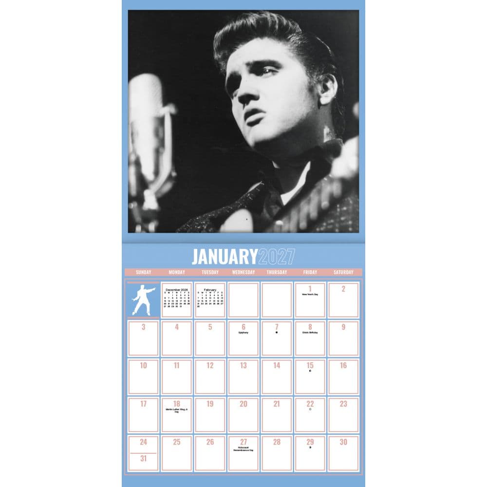 Elvis Exclusive with Bonus Print 2027 Wall Calendar Second Alternate Image