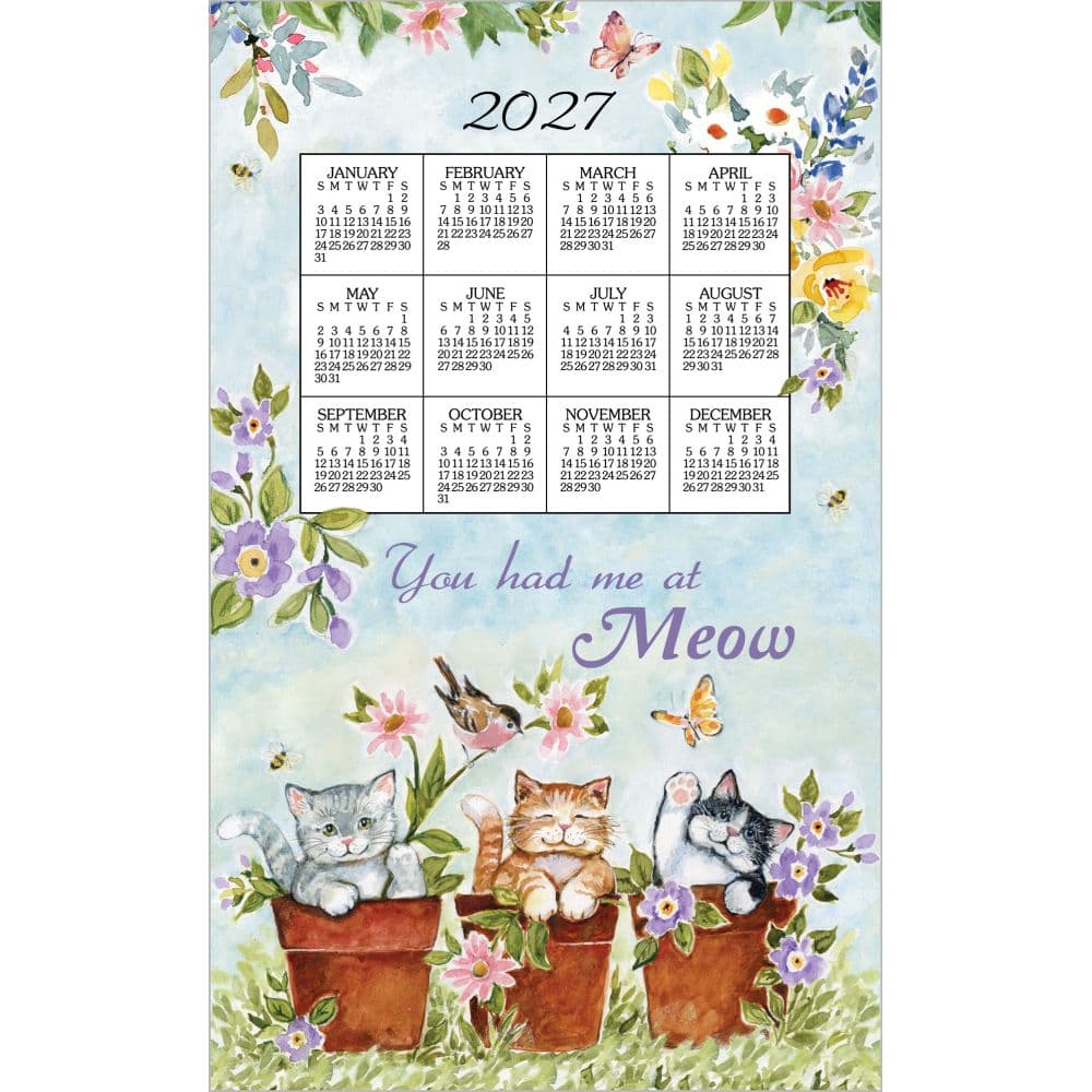 Sweet Kitties 2027 Calendar Towel Main Product Image