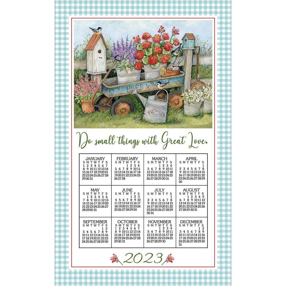 Blue Wagon 2023 Kitchen Towel Calendar
