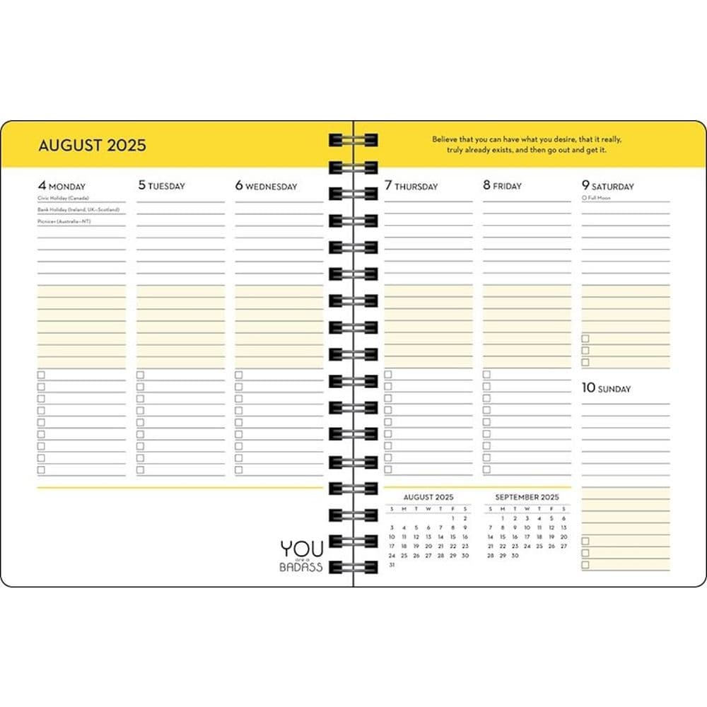 You Are a Badass 2026 Planner Fifth Alternate Image