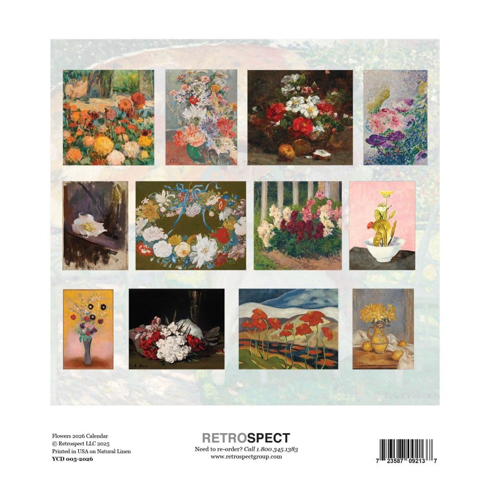 Flowers 2026 Easel Desk Calendar First Alternate Image