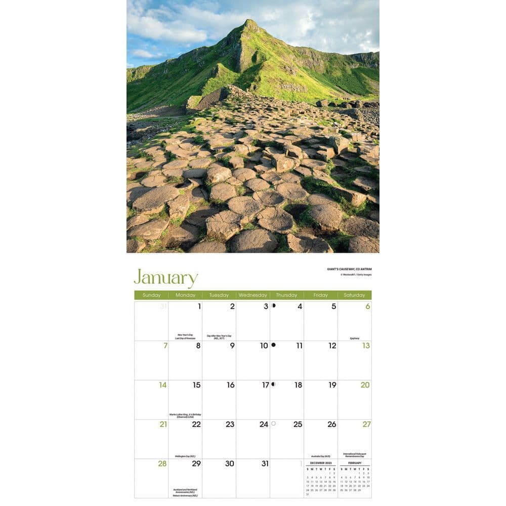 Ireland 2025 Wall Calendar