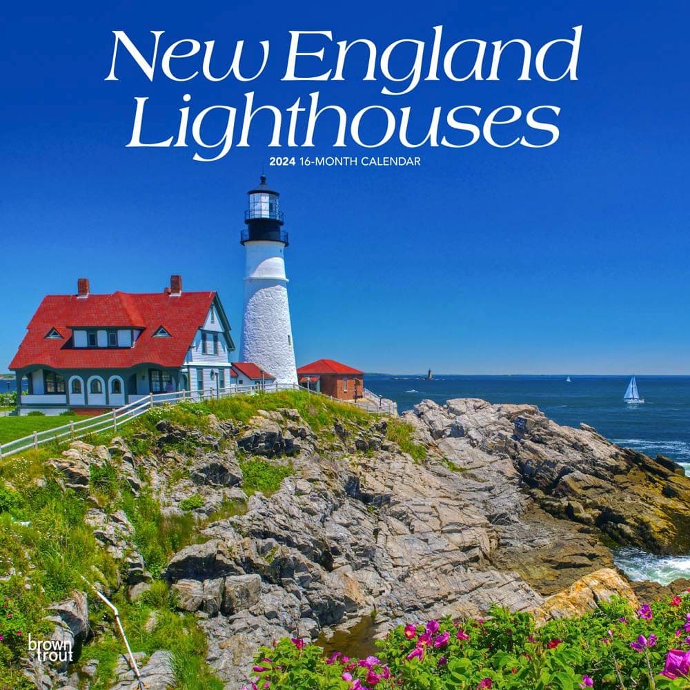 Lighthouses New England 2024 Wall Calendar Main Product Image width=&quot;1000&quot; height=&quot;1000&quot;
