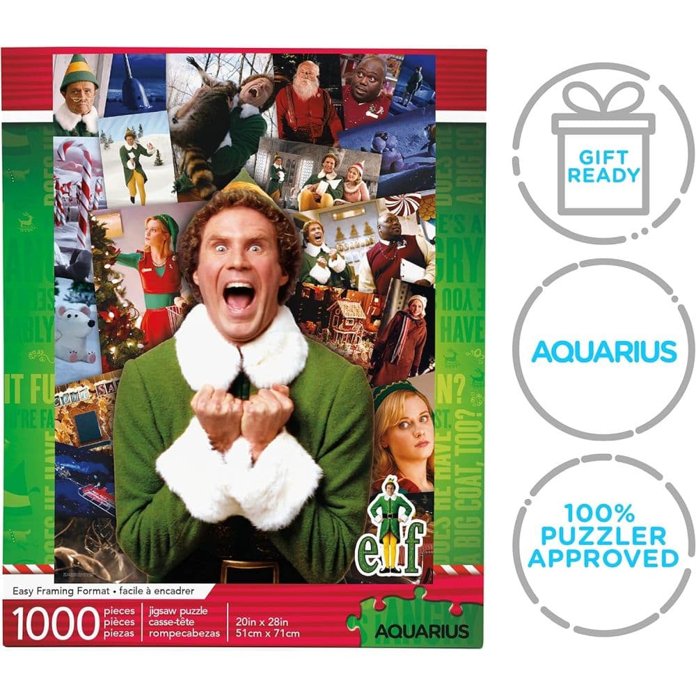 Elf Collage Christmas 1000 Piece Puzzle Fourth  Alternate Image width=&quot;1000&quot; height=&quot;1000&quot;