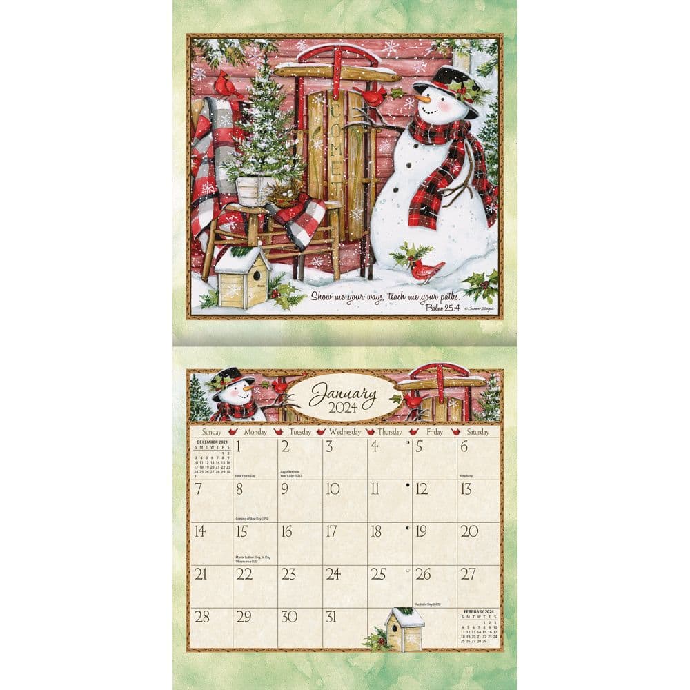 Bountiful Blessings 2024 Mini Wall Calendar - Calendars.com