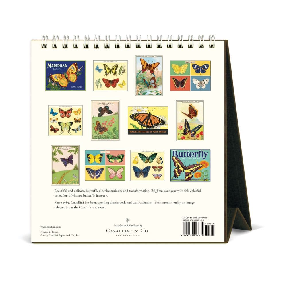 Butterflies 2024 Easel Desk Calendar First Alternate Image width=&quot;1000&quot; height=&quot;1000&quot;