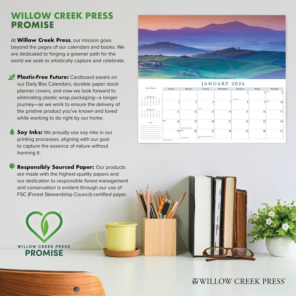 Italy Panoramic 2026 Wall Calendar Fourth Alternate Image