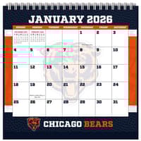 image NFL Chicago Bears 2026 Easel Desk Calendar Main Product Image