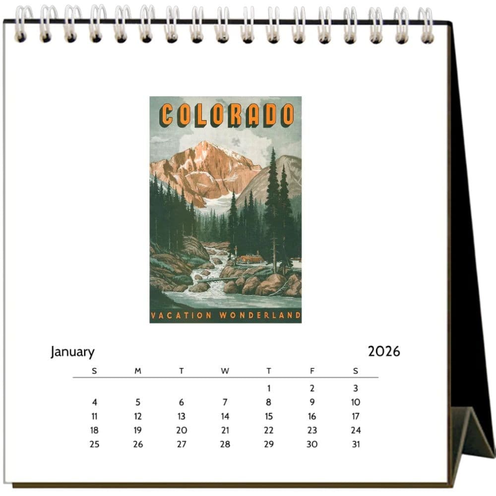 Colorado Nostalgic 2026 Easel Desk Calendar Second Alternate Image