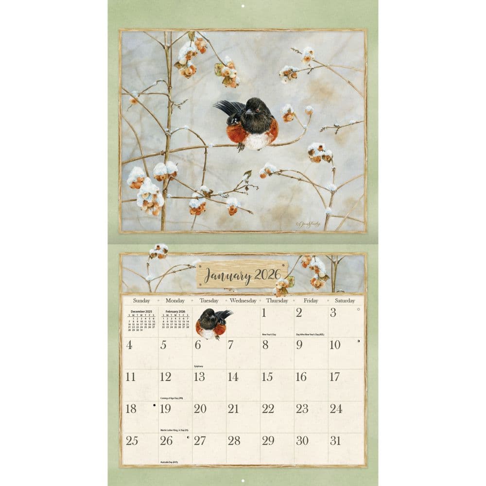 Birds in the Garden 2026 Wall Calendar by Jane Shasky_ALT1