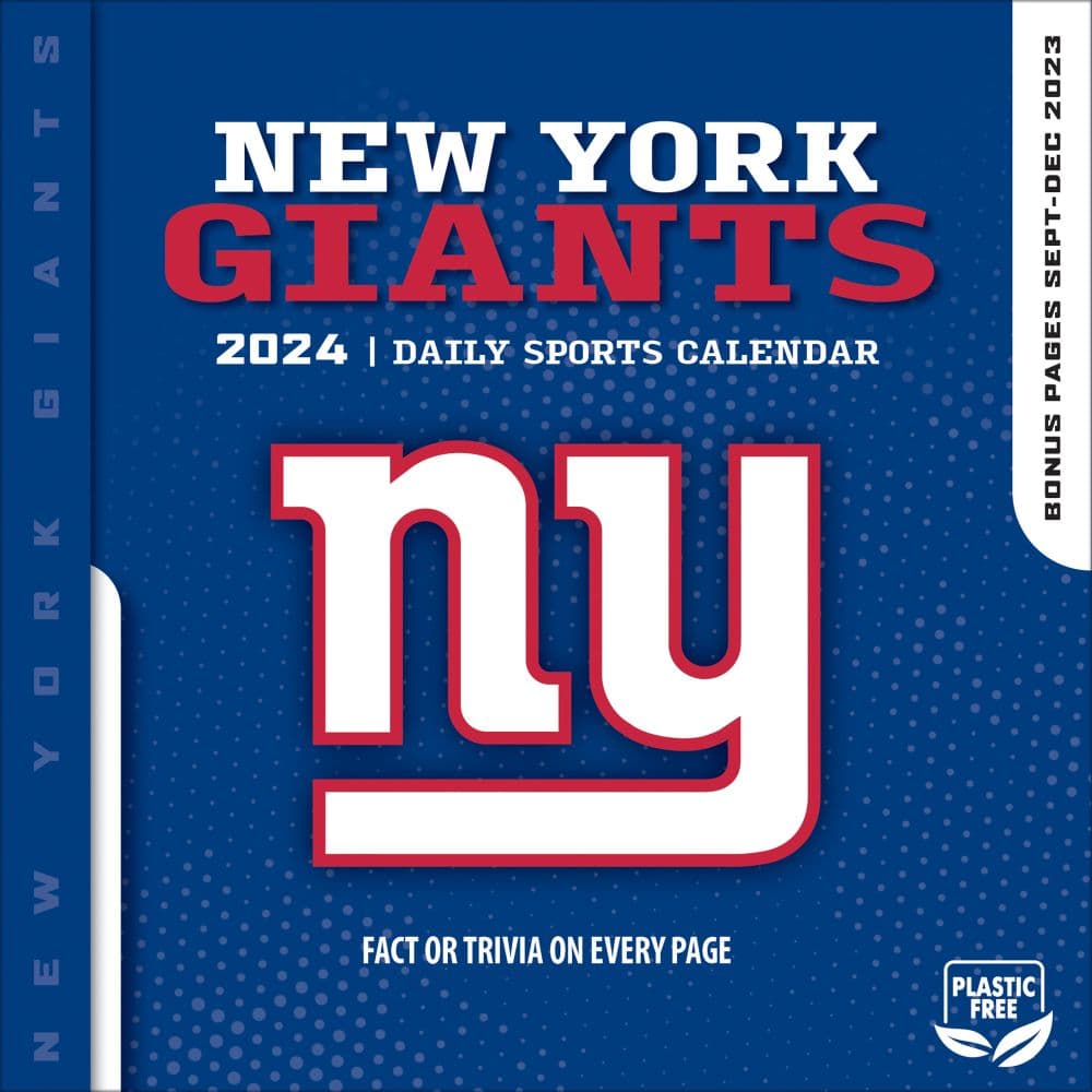 NFL New York Giants 2025 Desk Calendar