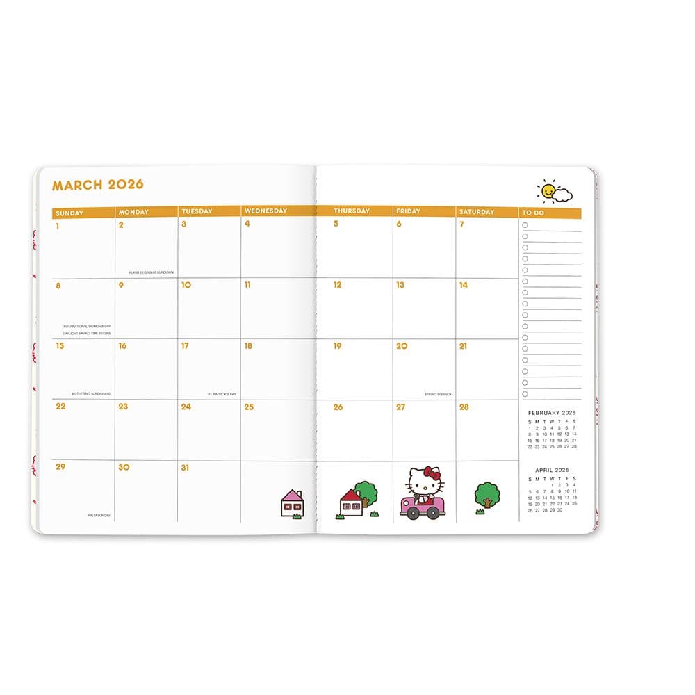 Hello Kitty Playful Pink Monthly 2026 Planner Fourth Alternate Image