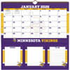image NFL Minnesota Vikings 2026 Memomate Spiral Wall Calendar