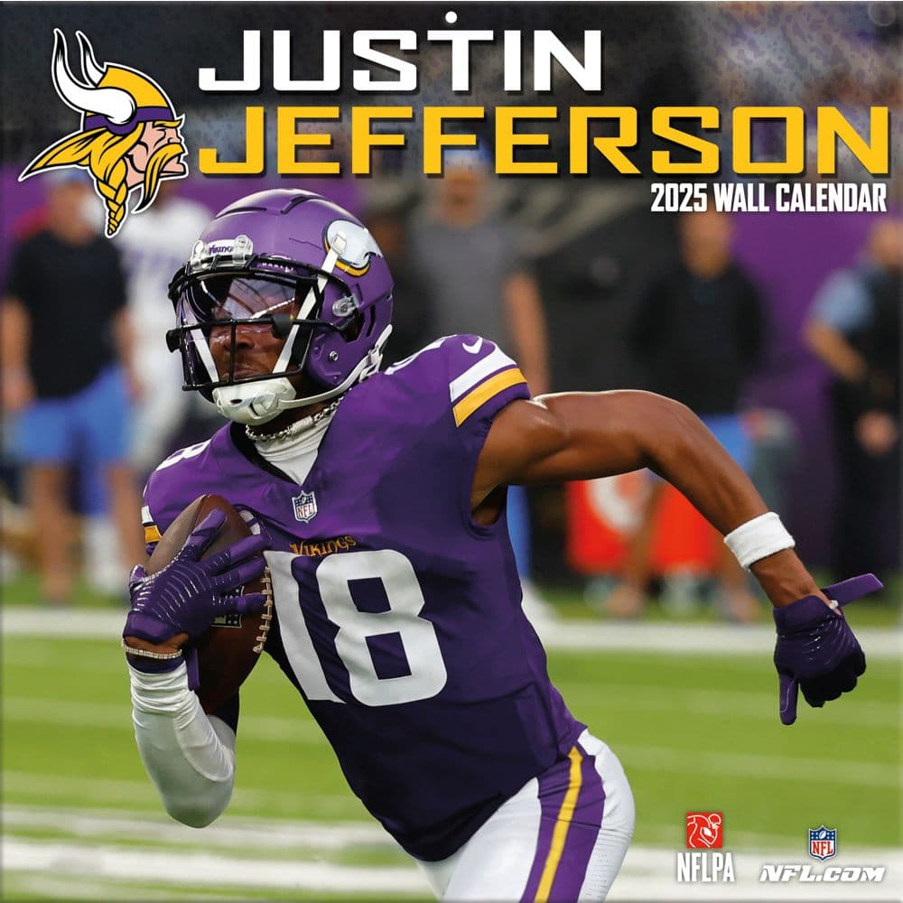 NFL Justin Jefferson 2025 Wall Calendar