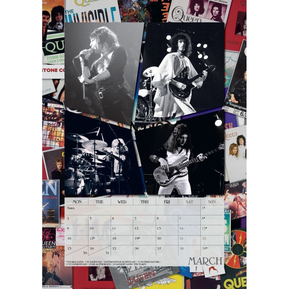 Queen Poster 2026 Wall Calendar Second Alternate Image
