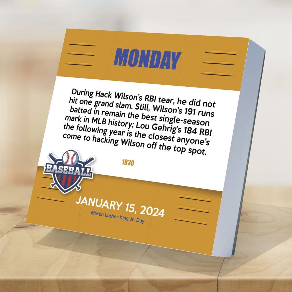 Sports Facts And Trivia 2024 Desk Calendar