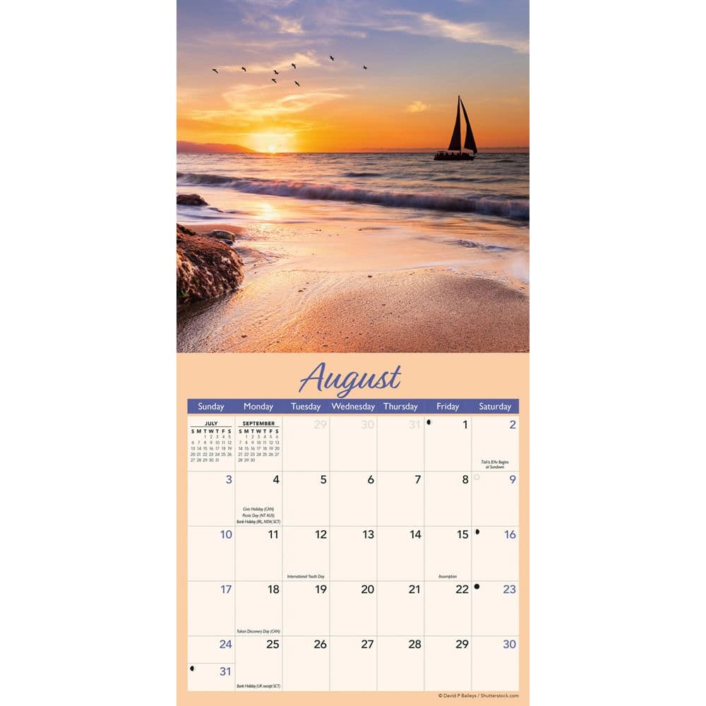 Beaches 2025 Mini Wall Calendar Third Alternate Image width=&quot;1000&quot; height=&quot;1000&quot;