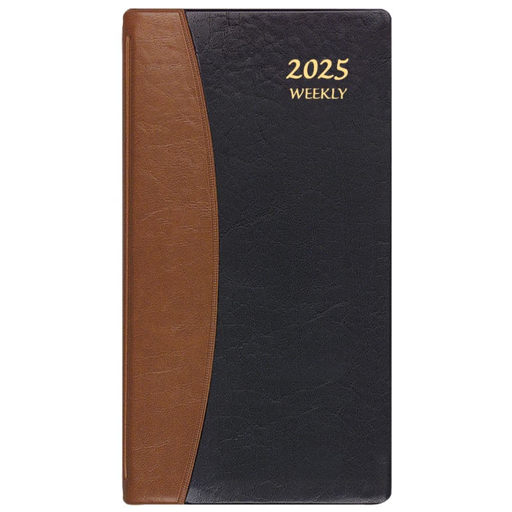 Black Tan Carriage 2025 Pocket Planner