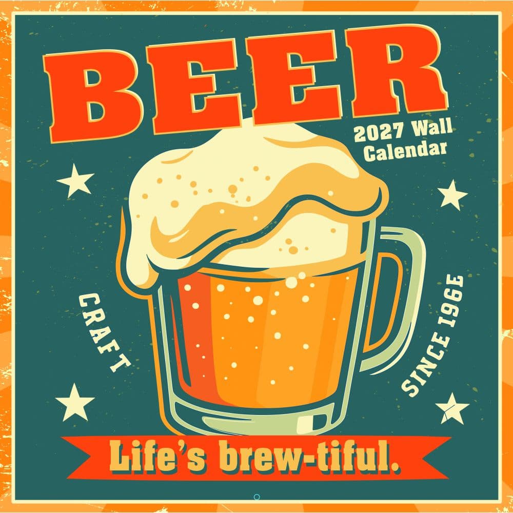 Beer Photo 2027 Wall Calendar Main Product Image