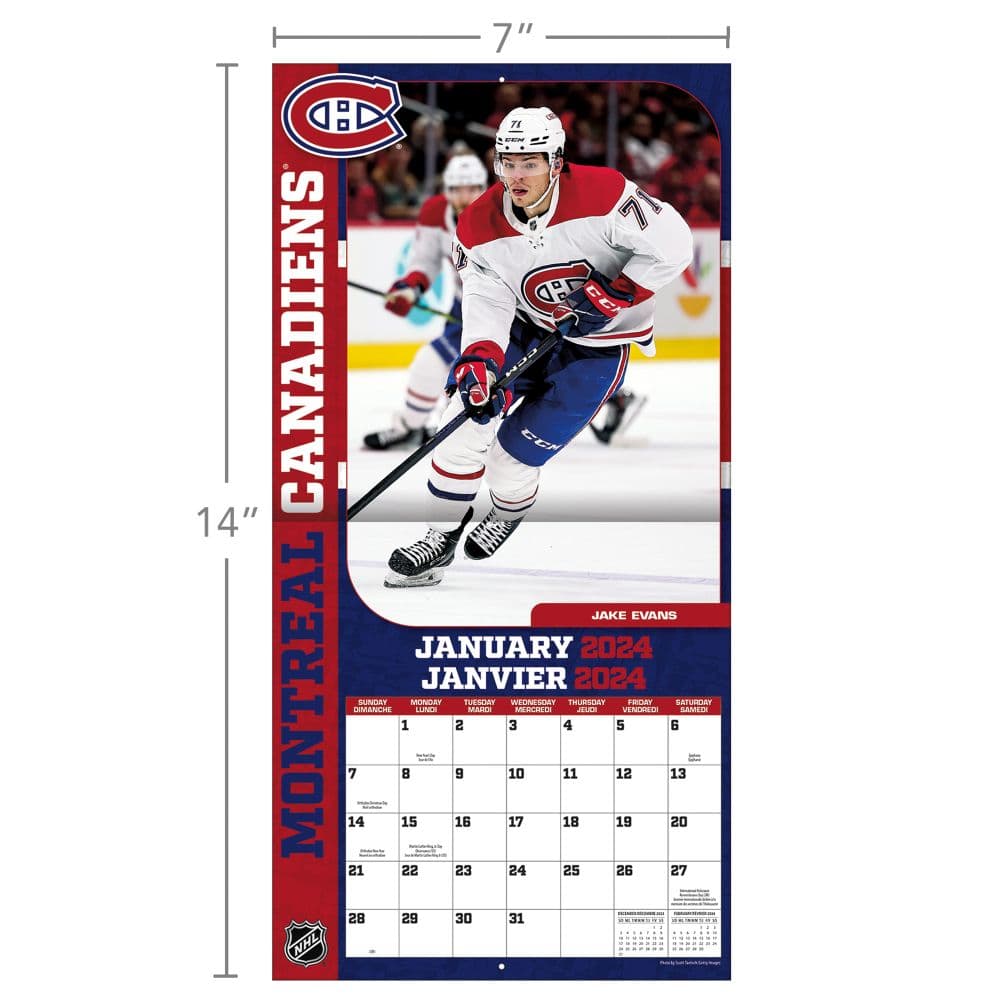 Montreal Canadiens 2024 Mini Wall Calendar Fifth Alternate Image width=&quot;1000&quot; height=&quot;1000&quot;
