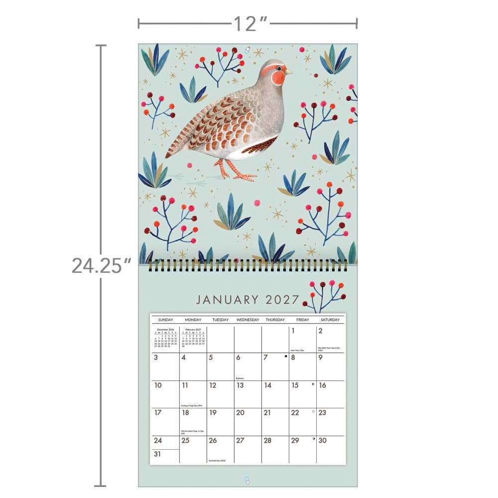 Wonder of Birds 2027 Spiral Wall Calendar Fourth Alternate Image