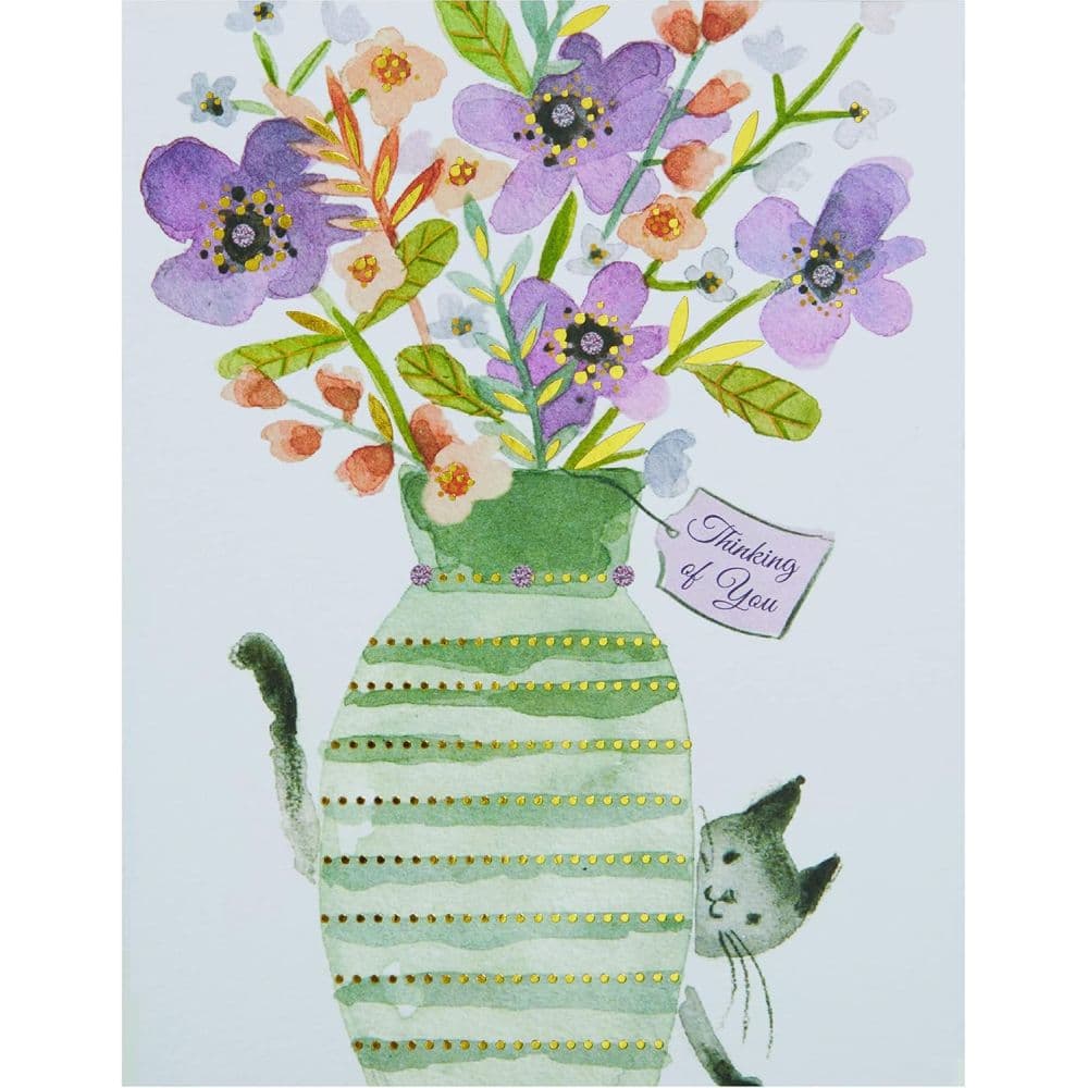 Thank You Cat Peeking Boxed Note Cards Fourth Alternate Image